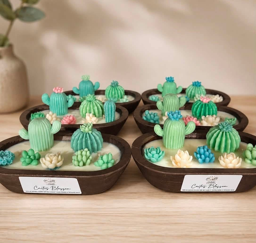 Succulent Dough Bowl Candles